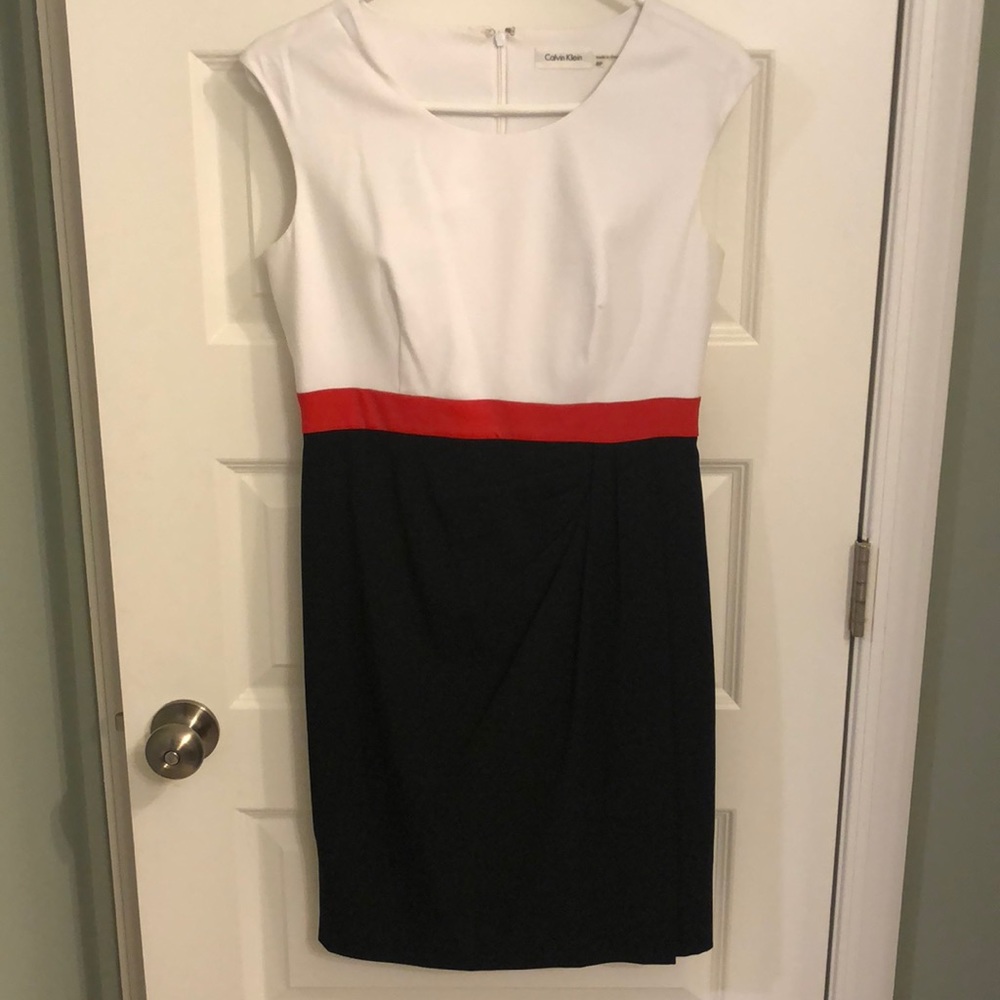 Calvin Klein color block dress
